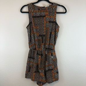 One clothing BoHo geometric romper S